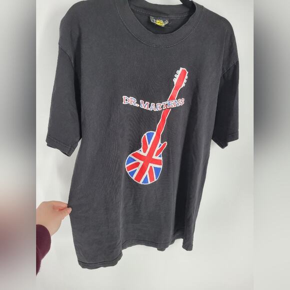 Dr. Martens Black Bristish Flag Graphic Short Sleeve Tee L - Picture 3 of 9
